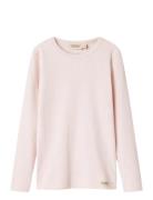 Plain Tee Ls Tops T-shirts Long-sleeved T-Skjorte Pink MarMar Copenhag...