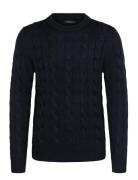 Matriton Tops Knitwear Round Necks Navy Matinique