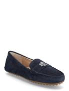 Barnsbury Suede Loafer Loafers Flade Sko Navy Lauren Ralph Lauren