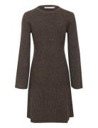 Antaligz Wool Short Dress Noos Kort Kjole Brown Gestuz