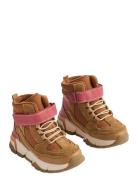 Bootie Muni Tex Vinterstøvler Med Snøre Brown Wheat