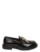 Huddles Shoes Flat Loafers Black Steve Madden