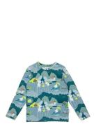 Störtflod Tröja Tops T-shirts Long-sleeved T-Skjorte Blue MUMIN