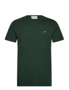 Slim Shield Ss T-Shirt Tops T-Kortærmet Skjorte Green GANT