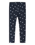 Nmfvivian Glitter Legging Bottoms Leggings Navy Name It