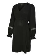 Vmmalva Lace Ls Short Dress Wvn Ga Kort Kjole Black Vero Moda Maternit...
