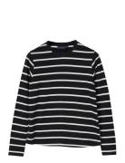Long Sleeve Cotton Tee Tops T-shirts & Tops Long-sleeved Black Lexingt...