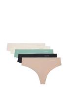 Thong 5Pk G-streng Undertøj Multi/patterned Calvin Klein