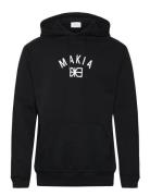 Port Hooded Sweatshirt Tops Sweatshirts & Hoodies Hoodies Black Makia