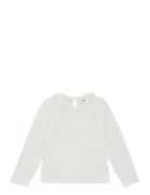 T-Shirt Ls Tops T-shirts Long-sleeved T-Skjorte White En Fant