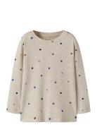Nmfnutti Ls Top Noos Tops T-shirts Long-sleeved T-Skjorte Beige Name I...