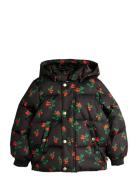 Lingonberries Aop Hooded Puffer Foret Jakke Black Mini Rodini