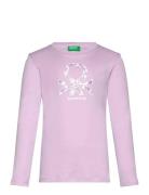 T-Shirt L/S Tops T-shirts Long-sleeved T-Skjorte Purple United Colors ...