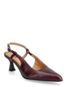New York Slingback Heels Shoes Sling Backs Heeled Slingbacks Red Twist...