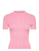 Sarphapilk Pullover Striktrøje Pink HUGO