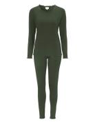Pyjamas Pyjamas Nattøj Green Damella Of Sweden