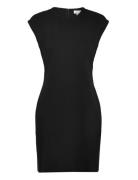 Ponte Bodycon Mini Dress Kort Kjole Black Calvin Klein