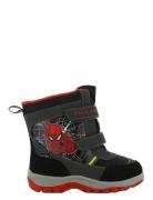Spiderman Snowboot Vinterstøvler Med Burrebånd Black Spider-man