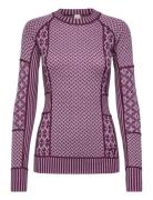 Smekker Ls Sport Base Layer Tops Purple Kari Traa