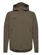 Blaze Softshell Hood Sport Sport Jackets Khaki Green Helly Hansen