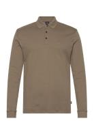Pado 30 Tops Polos Long-sleeved Brown BOSS