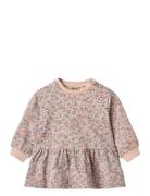Sweat Dress L/S Zenia Dresses & Skirts Dresses Baby Dresses Long-sleev...