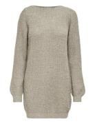 Jdywhitney Megan L/S Boat Dress Knt Noos Dresses Knitted Dresses Beige...
