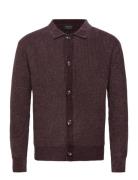 Inhunch Cardigan Tops Knitwear Cardigans Burgundy INDICODE