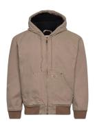 M Hilham Hooded Canvas Jacket Tynd Jakke Beige Dickies
