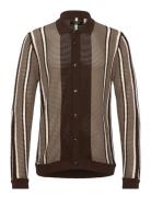 Buckley Cardigan Tops Knitwear Cardigans Brown Clean Cut Copenhagen