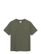 Wwace Tops T-Kortærmet Skjorte Green WOOD WOOD