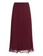 Vicalla Ankle Skirt - Noos Skirts Maxi Skirts Burgundy Vila