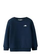 Nmmopa Ls Swe Bru Tops Sweatshirts & Hoodies Sweatshirts Navy Name It