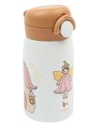 Water Bottle - Small Fairy Home Meal Time White Fabelab