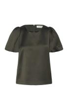 Uriapw Bl Tops T-shirts & Tops Short-sleeved Khaki Green Part Two