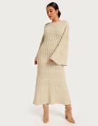 Malina - Beige - Elinne cable knitted maxi dress