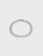 Muli Collection - Sølv - Silver Double Curb Chain Bracelet