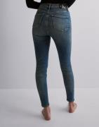Calvin Klein Jeans - Blå - High Rise Super Skinny Ankle