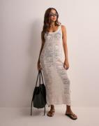 Only - Hvid - Onlbeach Life Sl Dress Knt