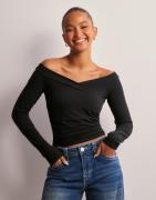 Pieces - Sort - Pcmaliva Ls Off Shoulder V-Neck Top