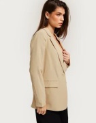 Vero Moda - Beige - Vmcarmen Ls Loose Blazer Noos