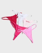 Juicy Couture - Pink - Mon-Fri Gothic Thong