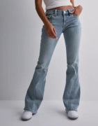 True Religion - Blå - Joey Low Rise Flare