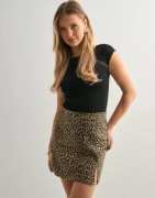 Vero Moda - Beige - Vmnelly Hr Short Skirt Aop Noos