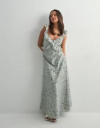 Only - Blomstret - Onlshyla Frill Long Dress Wvn