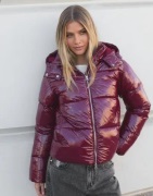 Nelly - Rød - Everyday Shiny Puffer Jacket
