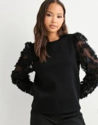 Only - Sort - Onllavin L/S O-Neck Mix Swt