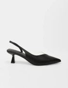 Nelly - Sort - Side Cut Slingback