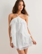 Nelly - Hvid - Flounce Of My Dream Short Dress