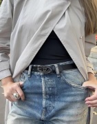 Diesel - Sort - Oval D Logo B-1DR 25 belt